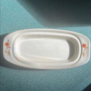 Floral Ceramic Butter Dish